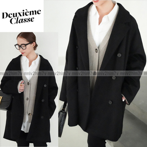 2022AW　定61600円【ドゥーズィエムクラス　EVERYDAY I LIKE】 Short Double コート　ブラック　ショートダブルコート　Deuxieme Classe　