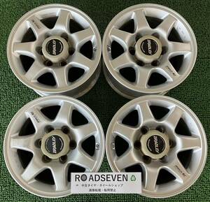 ★BRADLEY RZ ブラッドレー SQUEEZE PROCESS テラノ 16インチ 16×8J +30 PCD139.7 6H ハブ:約100mm 4本Set 中古 ★腐食状態 ★送料無料