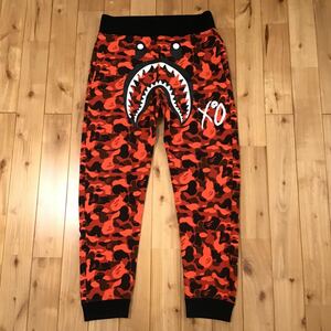 ★激レア★ XO × BAPE シャーク スウェットパンツ Mサイズ a bathing ape The Weeknd shark sweat pants エイプ ベイプ red camo 迷彩 fa6