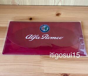 ★【未使用】アルファロメオ ALFA ROMEO★マスクケース カードケース 赤 レッド★ノベルティ