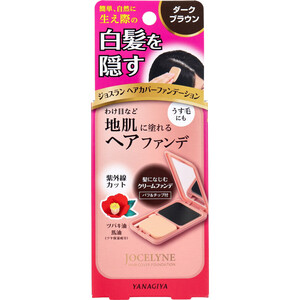 【まとめ買う】ジョスラン ヘアカバーファンデーション 白髪・頭皮用ファンデーション ダークブラウン 13g×2個セット