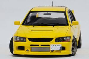 1/24 フジミ　CT9A EVO9　イエロー　TE37V MARK-II　完成品