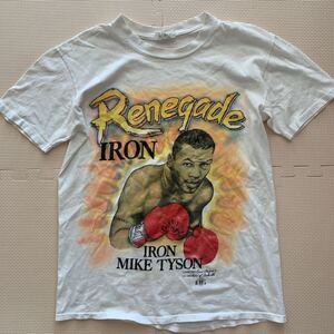 レア80s【Tony Alamo Designs】マイクタイソン Tシャツ Mike Tyson トニー アラモ デザインズ Renegade Iron USA製 半袖Tシャツ