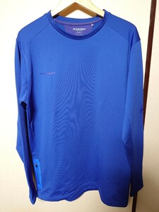 「MAMMUT Runbold ML Crew Neck asia XL」マムート 長袖Tシャツ ネイビー