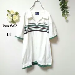 Pen field ポロシャツ メンズ LL 大きめ ゆったり カジュアル