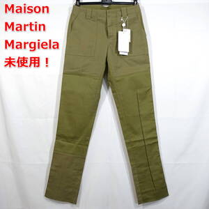 【未使用】マルタンマルジェラ　春夏　カーキ切替スラックス　Margiela　Maison Martin Margiela　サイズ４４（Ｓ相当）