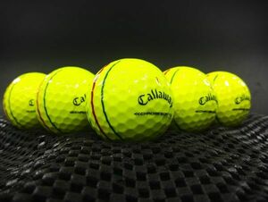 [D1G-08C] Callaway chrome SOFT X Triple Track 2022年モデル イエロー 24球 キャロウェイ トリプルトラック ロストボール