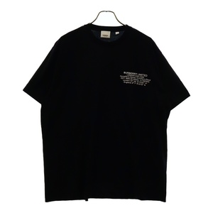 BURBERRY バーバリー 23AW 22-abel tee フロントロゴ 半袖Tシャツ カットソー ブラック 8042748