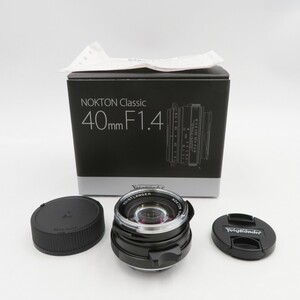 1円〜 VOIGTLANDER フォクトレンダー NOKTON CLASSIC 40mm F1.4 VMマウント用レンズ 箱付 動作未確認 y190-3410422【Y商品】