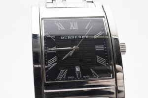 バーバリー スクエア シルバー BU1555 クォーツ メンズ 腕時計 Burberrys