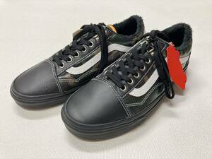 VANS OLD SKOOL MTE 黒x迷彩 中ボア 防水 アウトドア キャンプ 冬仕様 US7.5 (25.5cm) オールドスクール バンズ アメリカ企画限定!!