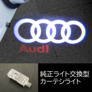 ●9. アウディ●4個●カーテシライト カーテシランプ ドアランプ LEDロゴ投影ライト AUDI A1 A3 A4 A5 A6 A7 Q2 Q3 Q5 Q7