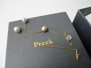 ◆Preek プリーク RPKxZO PL ASYMME AMRCN　パール ピアス ペア　美品　定価41800円 