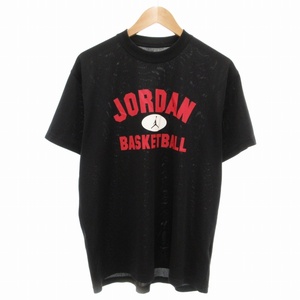 ナイキ NIKE DRI-FIT JORDAN Tシャツ 半袖 バスケットボール スポーツウェア プリント XL 黒 ブラック 赤 レッド /TZ 0927 ■MA メンズ