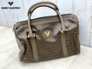 真贋保障 VALENTINO ミニボストンバッグ ハンドバッグ ヴィンテージ ブラウン モノグラム レディース イタリア製 ヴァレンティノ 即日配送