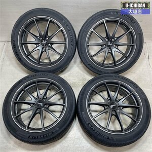 美品 鍛造 レイズ VOLK G25 8-19+48 5H114.3 ミシュラン 245/45R19 19インチ デリカD:5 アウトランダー E52 エルグランド 002R