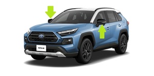 トヨタ 純正 50系 RAV4 ドアミラーカバー左右 ブラック【新品 未使用】