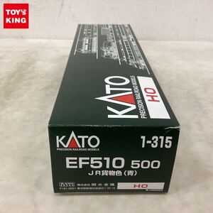 1円〜 破損 動作確認済 KATO HOゲージ 1-315 EF510 500 JR貨物色 青