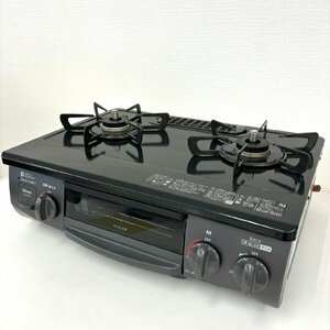 桐生店【現状品】k11-11 Rinnai リンナイ ガスコンロ LPガス用 プロパン用 ガステーブル KG35NBKL 2024年製 ブラック