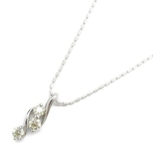 ジュエリー ダイヤモンド ネックレス ブランドオフ JEWELRY K18WG（ホワイトゴールド） ネックレス K18WG 中古 レディース