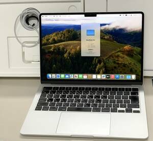 ★激安・訳あり MacBook Air 13.6インチ M2チップ 2022年 8GB 256GB 最大容量91% Apple MLXY3J/A シルバー 中古 新古品 BP3243 3