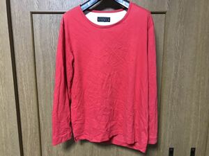 MONSIEUR NICOLE ムッシュ ニコル 通年 長袖 Tシャツ Sz.46　メンズ　レッド