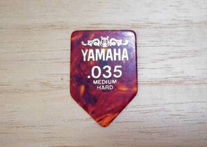 ☆YAMAHA☆ヤマハ ピック☆.035inch(約0.9mm)MEDIUM HARD☆ベッコウ☆ロケット(ホームベース)型☆ジャパンビン☆未使用デッドストック品 08