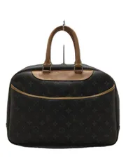 LOUIS VUITTON M47270 ドーヴィル_モノグラムキャンバス ミニボストンバッグ 鞄 茶 総柄 ジップ