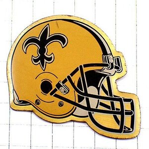 ピンバッジ・アメフト百合の紋章ニューオリンズセインツのヘルメットUSA NEW-ORLEANS SAINTS HELMET◆フランス限定ピンズ