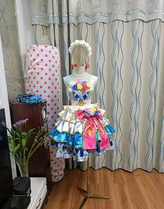  【実物撮影】アイカツ！ /大空あかりコスプレ衣装+手袋(ウィッグ 靴別売り)