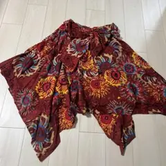 アンティックバティック　変形スカートANTIK BATIK 新品M〜Lジャワ更紗