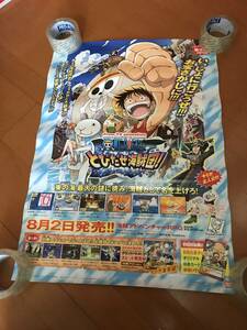 非売品 告知 販促 什器 ワンピース ONE PIECE とびだせ海賊団 ポスター B2 サイズ プレイステーション PlayStation レトロ ゲーム