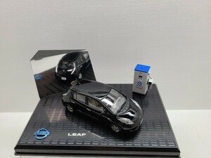 最終値下げ 1/43 NISSAN LEAL (ZEO) 1:43 初代 日産 リーフ スーパーブラック 黒 ディーラー正規品 ディーラー特注 ニッサン 専用ケース付