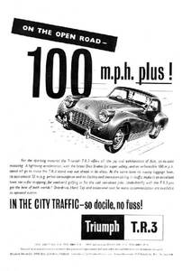 ◆1957年の自動車広告　トライアンフ4　TR-3