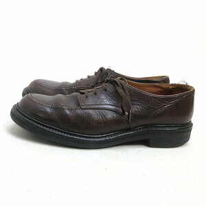 Q■【 US8.5 】エヌ.ハリウッド/N.HOOLYWOOD 1174 牛革 型押し レザーシューズ■茶MENS/4 【中古】