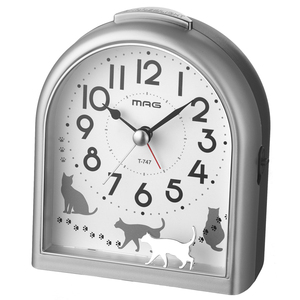 ☆ 銀メタリック 置き時計 可愛い 通販 おしゃれ 置時計 アナログ 目覚まし時計 かわいい 女の子 子供 寝室 スヌーズ 電子音アラーム ライ