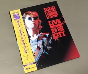 VHD ビデオディスク(美品)［ジョン・レノン John Lennon／ライブ・イン・ニューヨーク・シティ］帯・ライナー付き