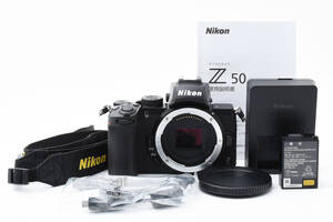 超美品 Nikon Z 50 20.9MP ミラーレス デジタルカメラボディ シャッター回数653 ブラック ニコン 302