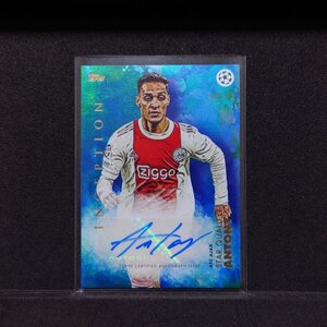 Antony /49シリ 直筆サイン Blue パラレル Star Quality Auto 2021-22 TOPPS Inception UEFA Soccer アントニー