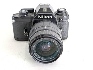 ジャンク NIKON ニコン 一眼レフ フィルムカメラ EM シグマ 28-70mm レンズ 動作未確認[20405