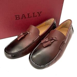 【未使用品】BALLY バリー ローファー スリッポン シューズ タッセル ロゴ