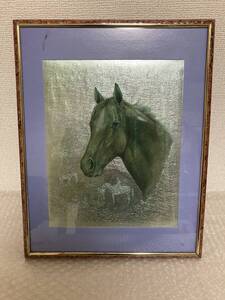 RUANNE MANNING 馬＜絵画＞ルアン・マニング Horse 動物画 芸術 インテリア 額付き 入手困難 写真参照 