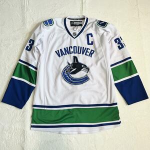 超レア NHL リーボック VancouverCanucks バンクーバー・カナックス アイスホッケーユニフォーム ゲームシャツ オーバーサイズ 54 2XL〜3XL