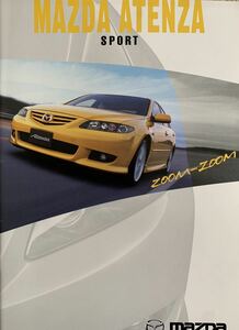 「ＭＡＺＤＡ 　ＡＴＥＮＺＡ　ＳＰＯＲＴ ／　Ｓｈｏｐ　Ｏｐｔｉｏｎｓ 　カタログ２冊セット」 ２００２年５月