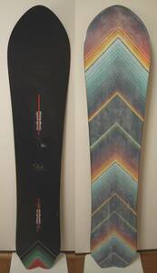 ★☆中古良品！ BURTON FISH 156cm バートン フィッシュ スノーボード 2015年モデル 黒色 オールラウンド パウダー ショートファット 即決