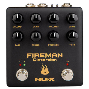 NUX Fireman 2チャンネルディストーションペダル〈ニューエックス〉