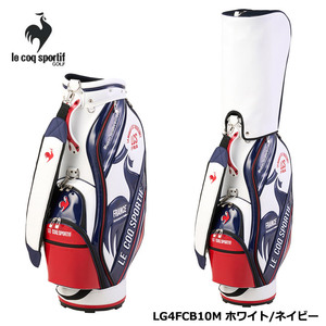 ルコック LG4FCB10M ホワイト×ネイビー キャディバッグ 大口径 9.0型 47インチ対応 le coq sportif GOLF WHNV 20p 即納