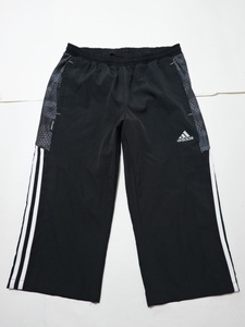 ■1019■アディダス ADIDAS ナイロンパンツ 七分丈 M●