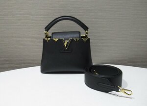 ルイヴィトン LOUIS VUITTON カプシーヌ MINI M56669 ミニ ショルダーバッグ バッグ ブラック 2WAY 中古 ランクA BRB・バッグ・財布