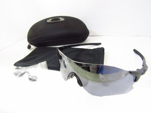 OAKLEY EV ZERO PATH 8313-01 オークリー ブラックカラー ソフトケース 替えノーズパッド付き 中古品 ◆140345